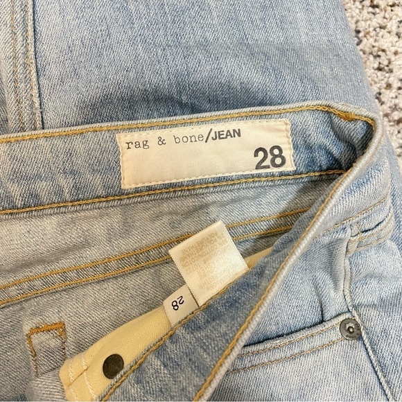 Rag & Bone The Dre Thrasher Jeans Size Womens 28 Low Rise Y2K - Picture 10 of 13